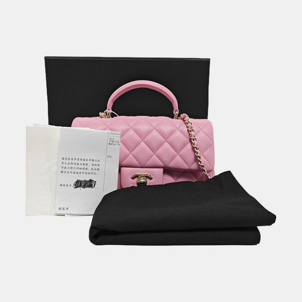 CLASSIC FLAP Mini Quilted Lambskin Purple