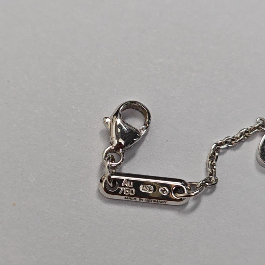 HAPPY DIAMONDS 18k White Gold Silver Necklace