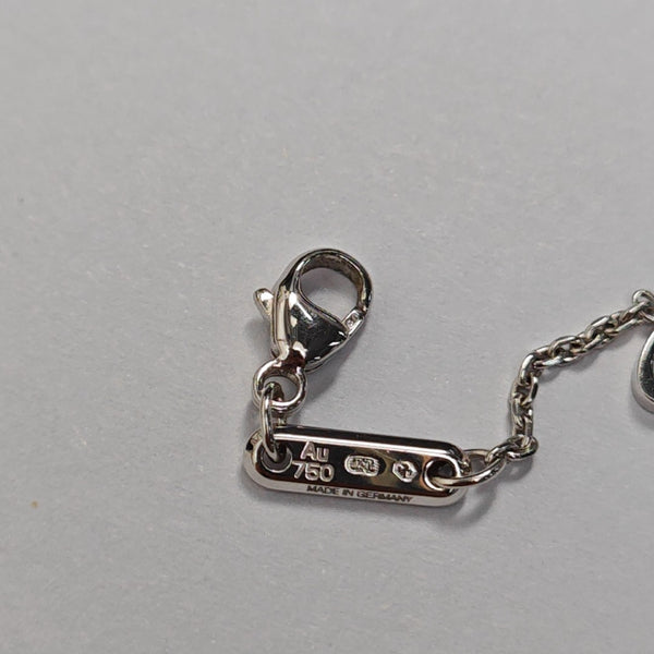 HAPPY DIAMONDS 18k White Gold Silver Necklace