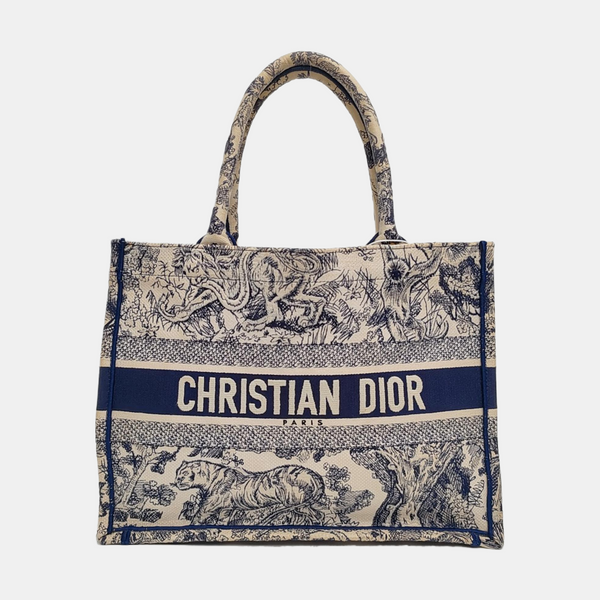 Book Tote Medium Canvas Blue