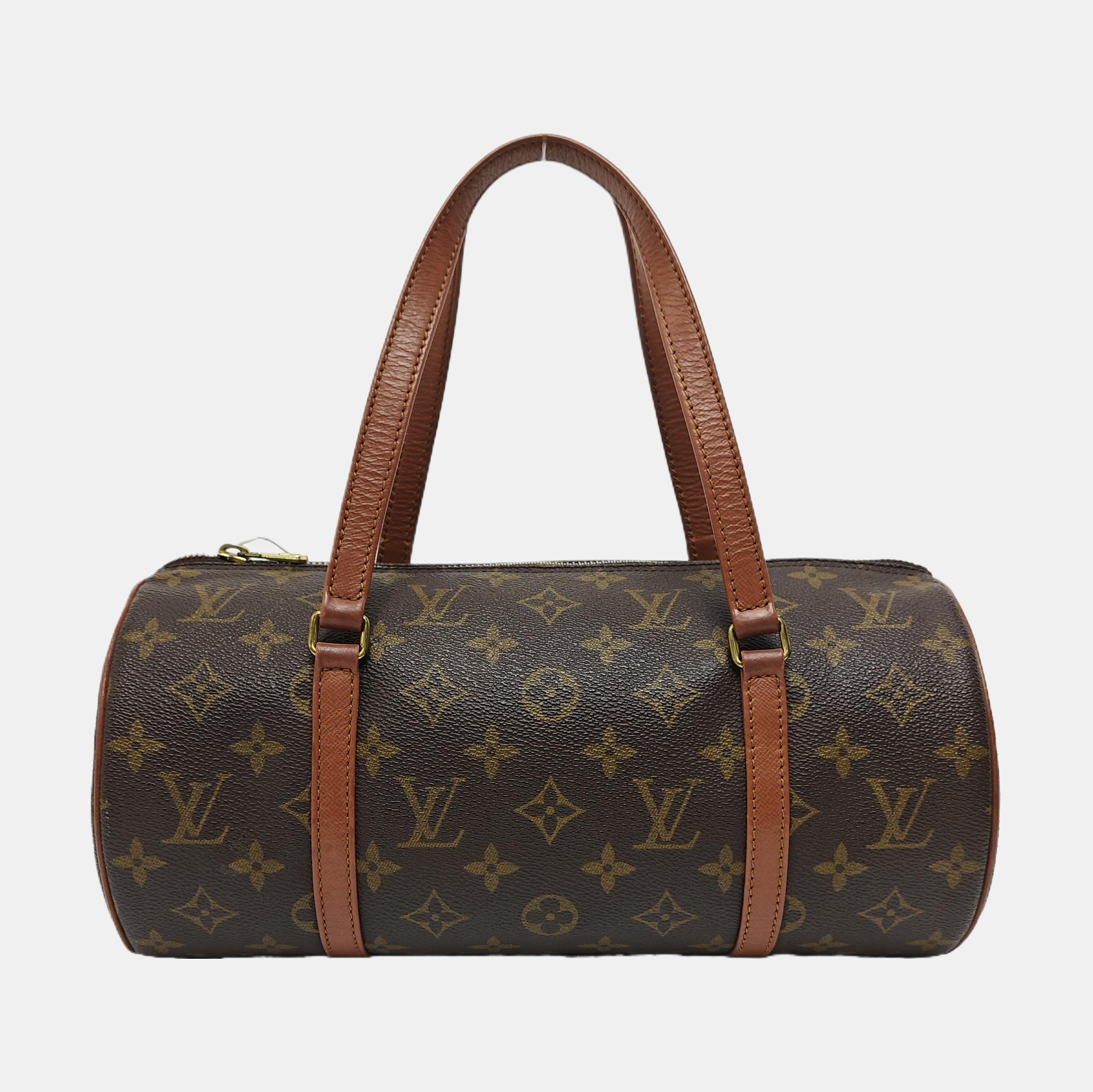 PAPILLON MM Monogram Coated Canvas Brown
