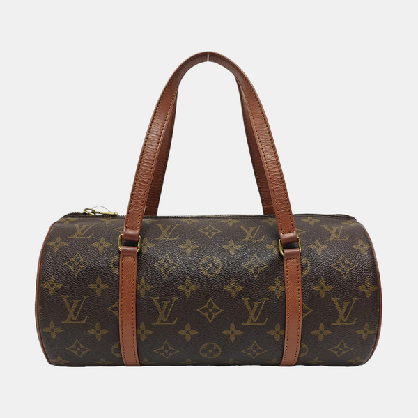 PAPILLON MM Monogram Coated Canvas Brown