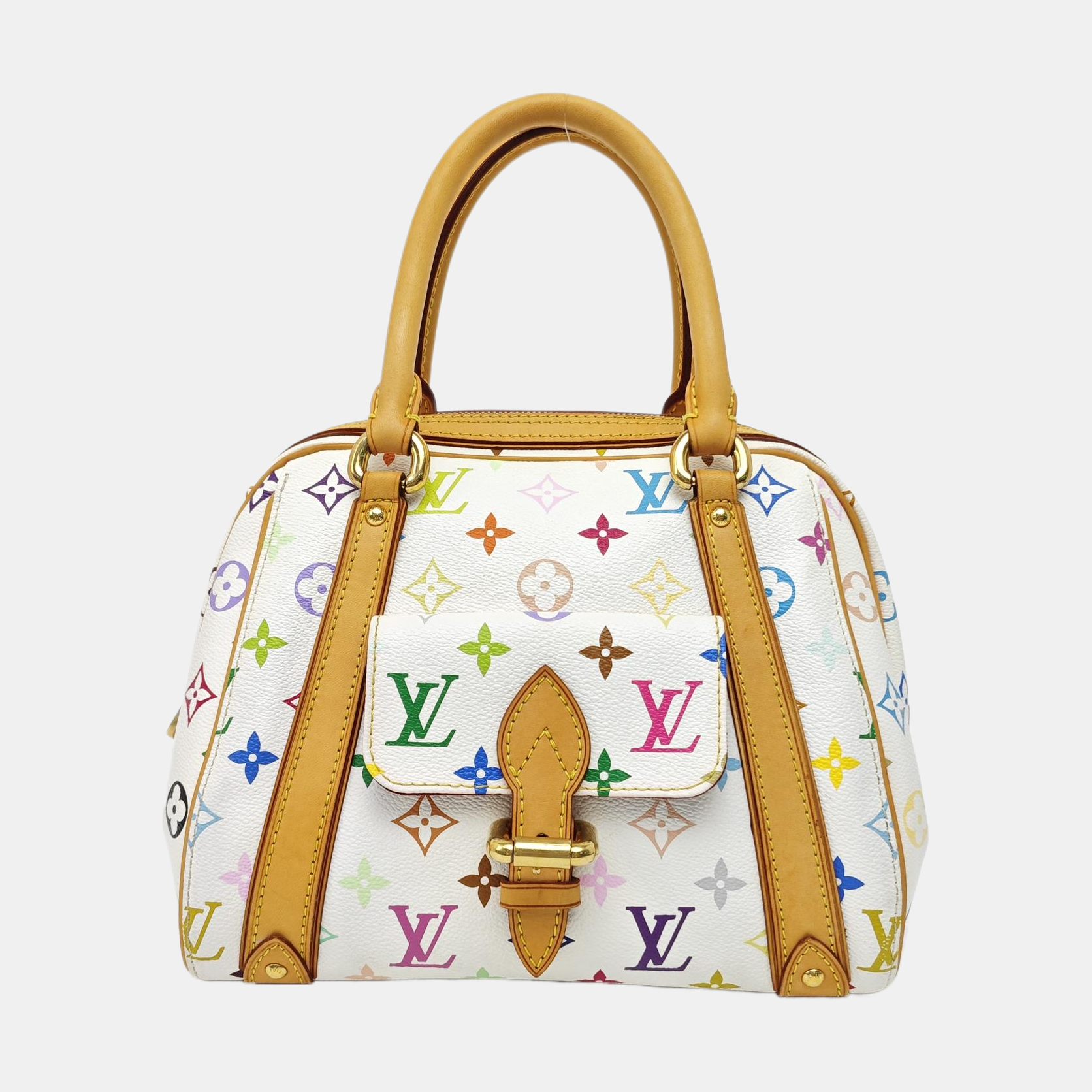 LV × TM PRISCILLA Monogram Coated Canvas White