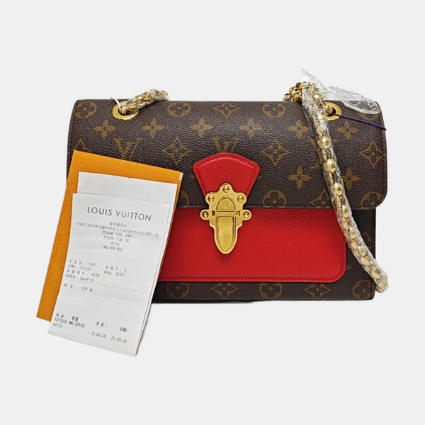 VICTOIRE Monogram Coated Canvas Brown