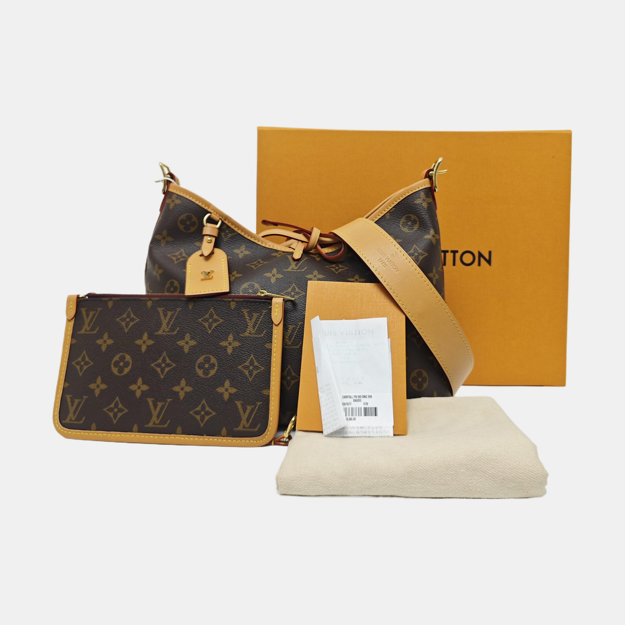 CARRYALL PM Monogram Coated Canvas Brown