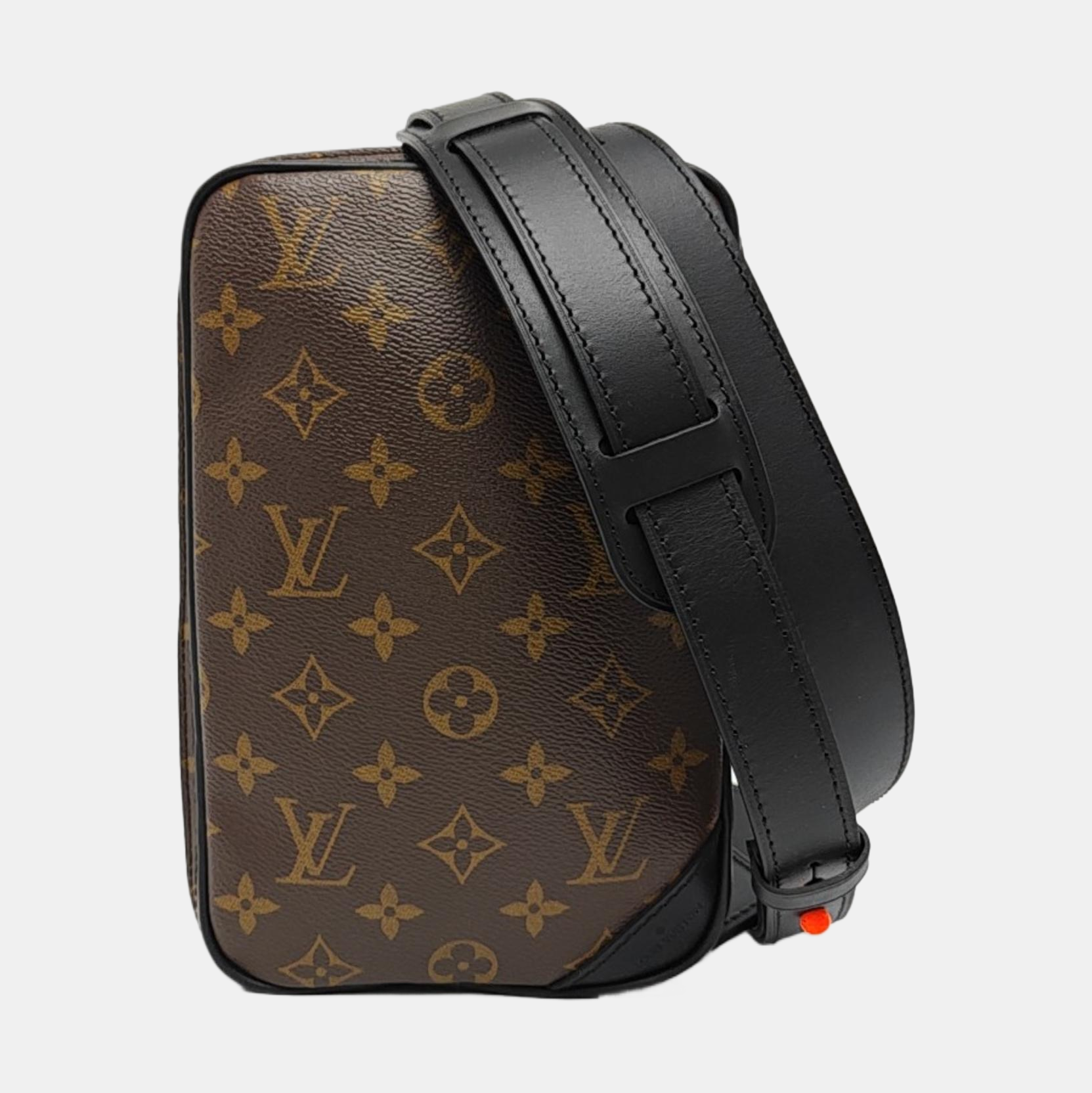 UTILITY SIDE Monogram Coated Canvas Brown