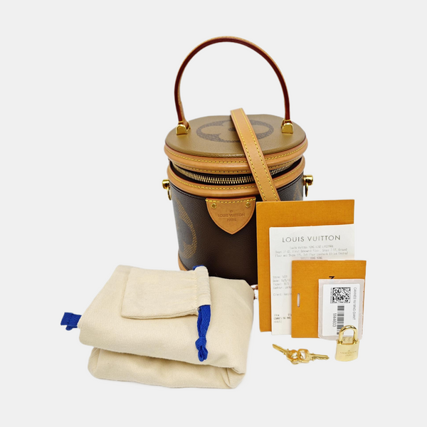 CANNES Monogram Coated Canvas Brown