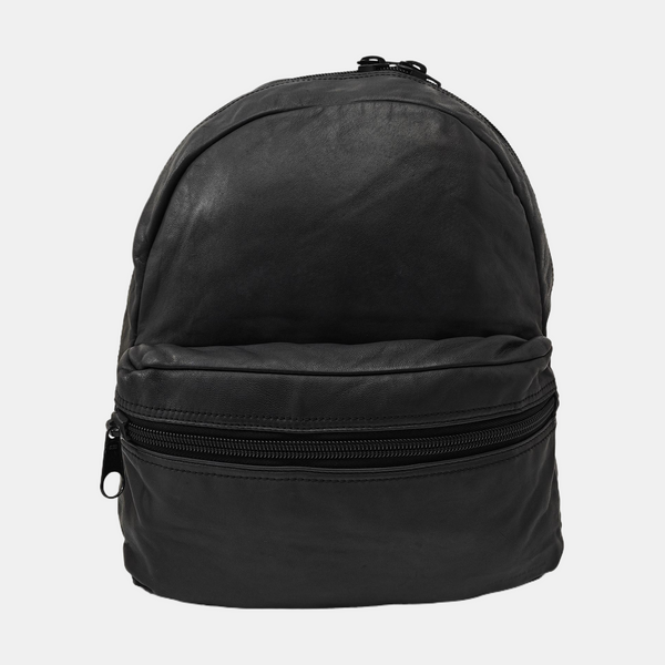 Leather Backpack Black