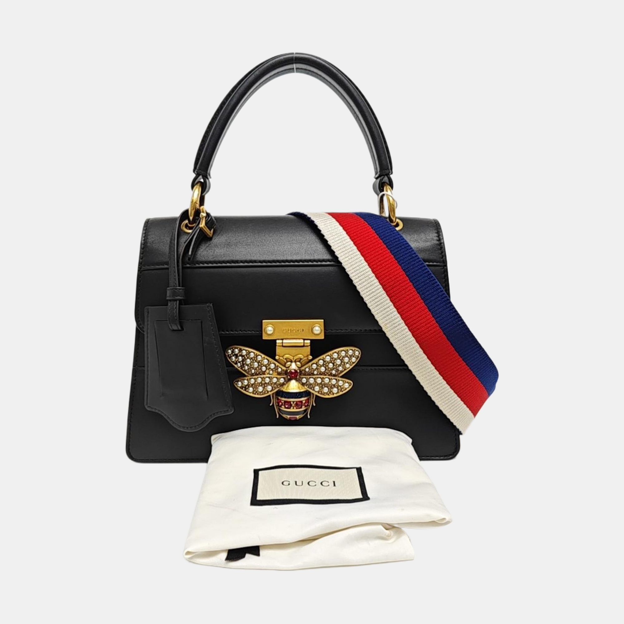 Queen Margaret Small Calfskin Black