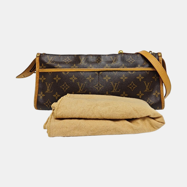POPINCOURT Monogram Coated Canvas Brown
