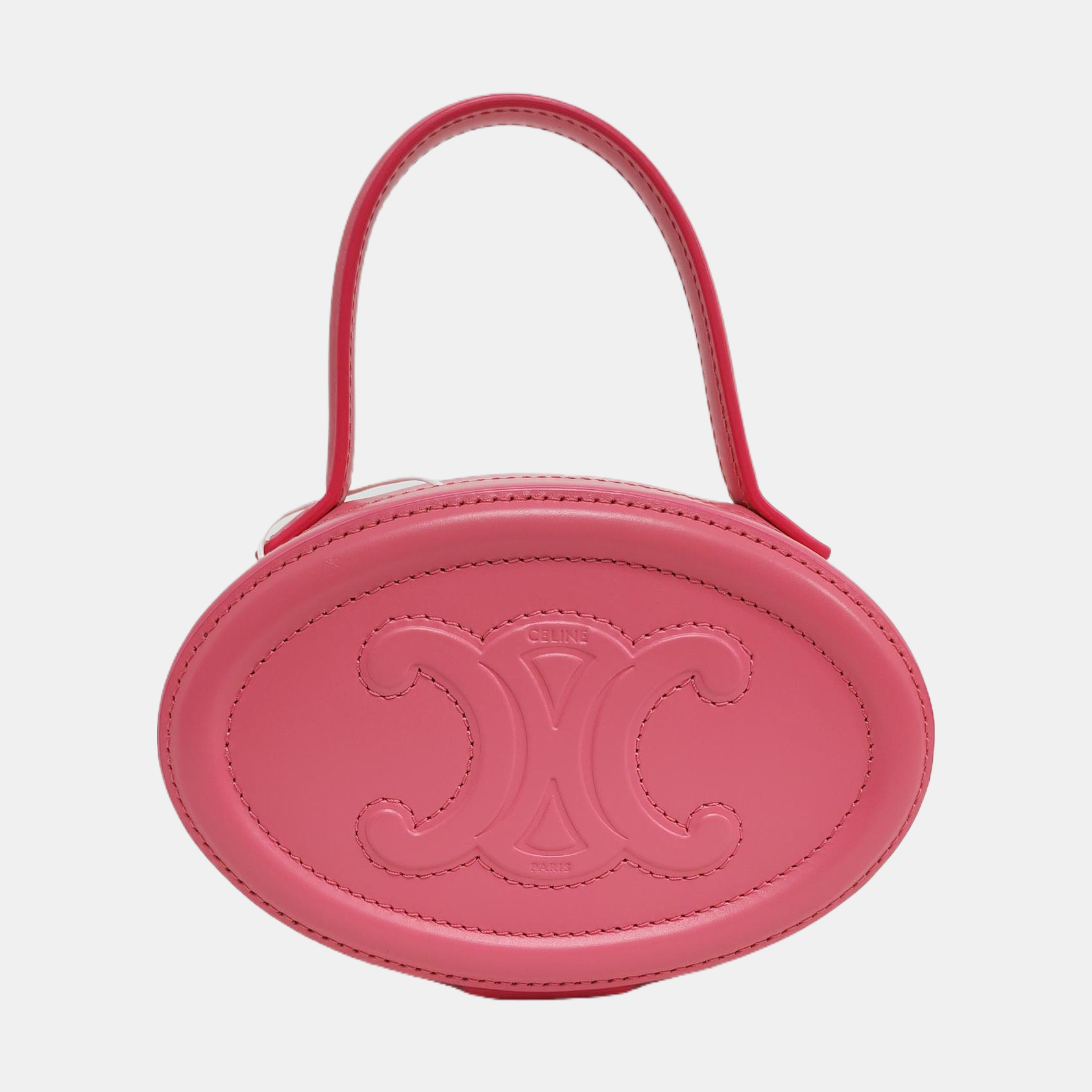 Authenticated pre-owned  TRIOMPHE Calfskin Pink - Top Handle Bag at Looply