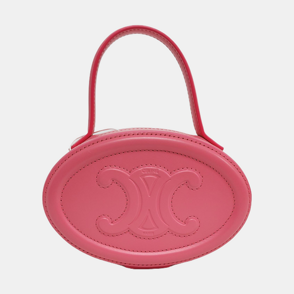 Authenticated pre-owned  TRIOMPHE Calfskin Pink - Top Handle Bag at Looply