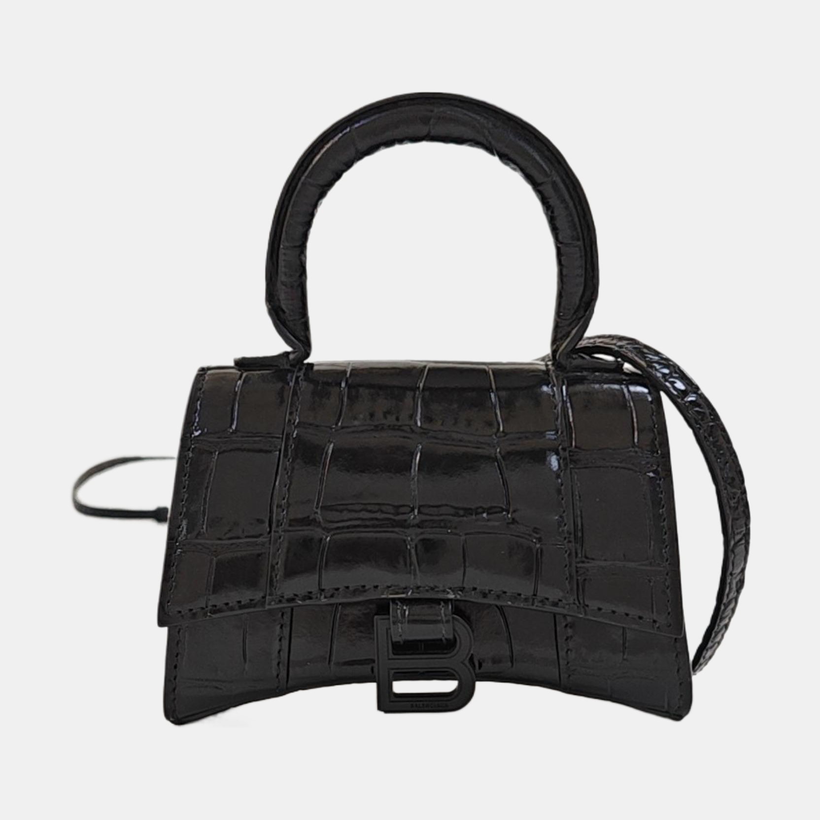 Hourglass Mini Calfskin Black