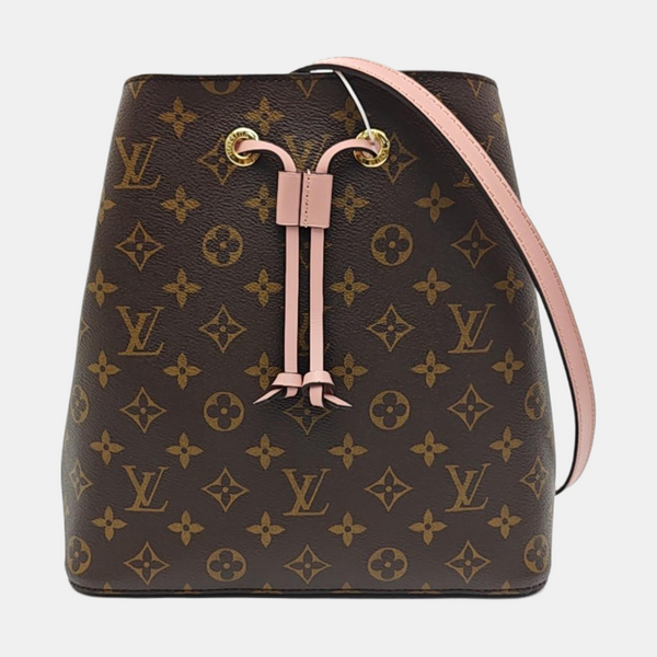 NÉONOÉ MM Monogram Coated Canvas Brown