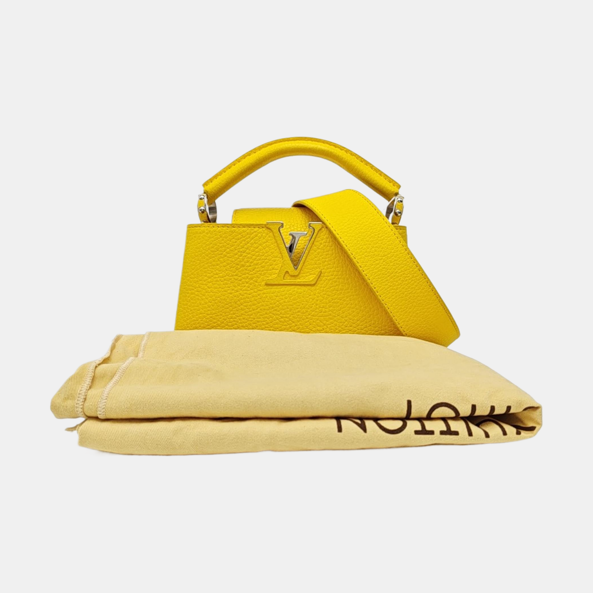 CAPUCINES Mini Calfskin Yellow