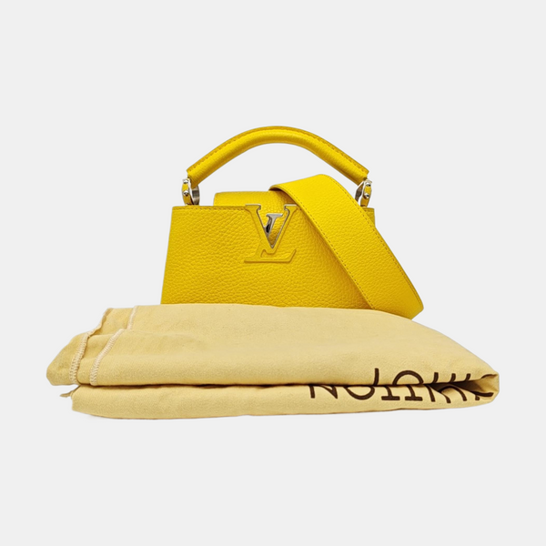 CAPUCINES Mini Calfskin Yellow