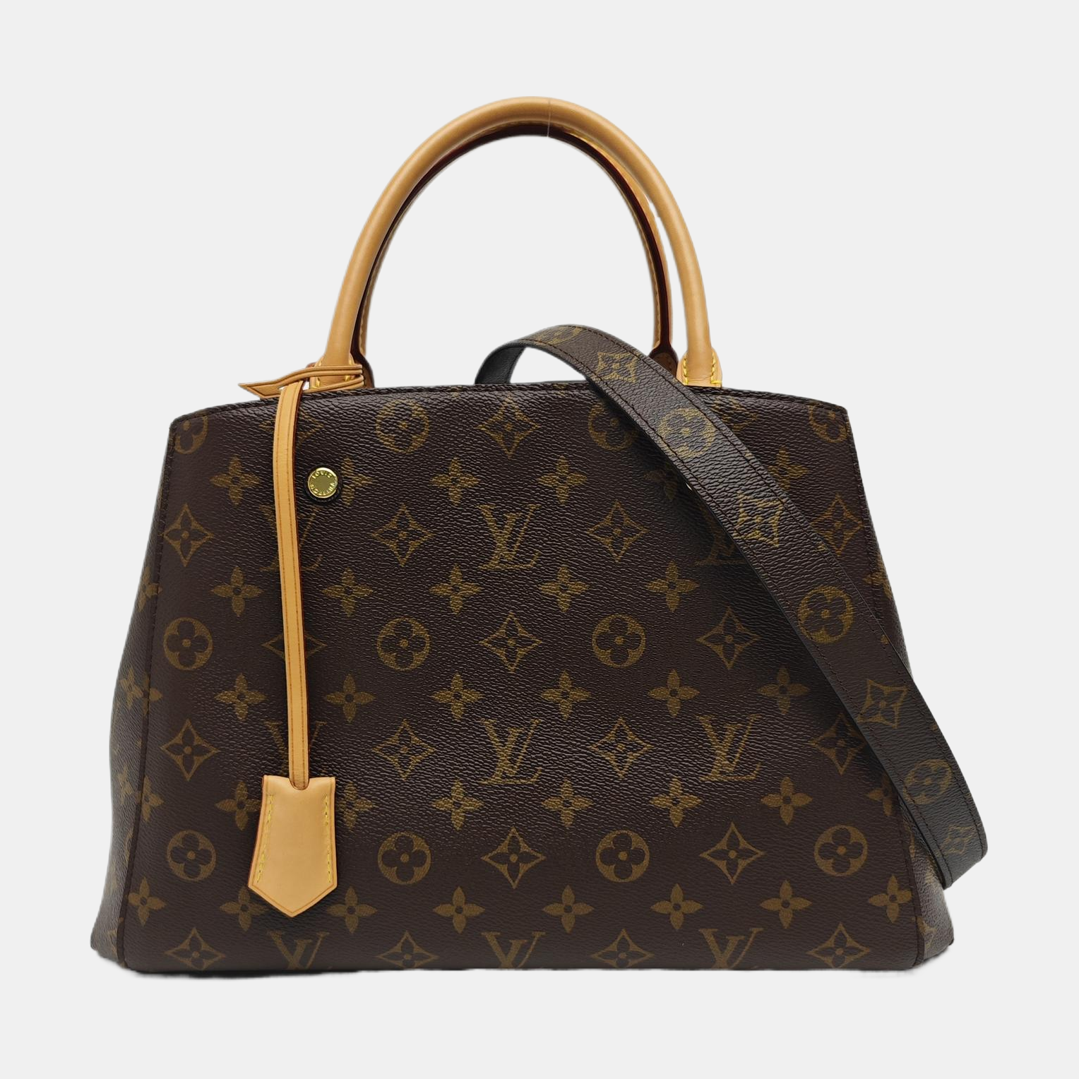 MONTAIGNE Monogram Coated Canvas Brown