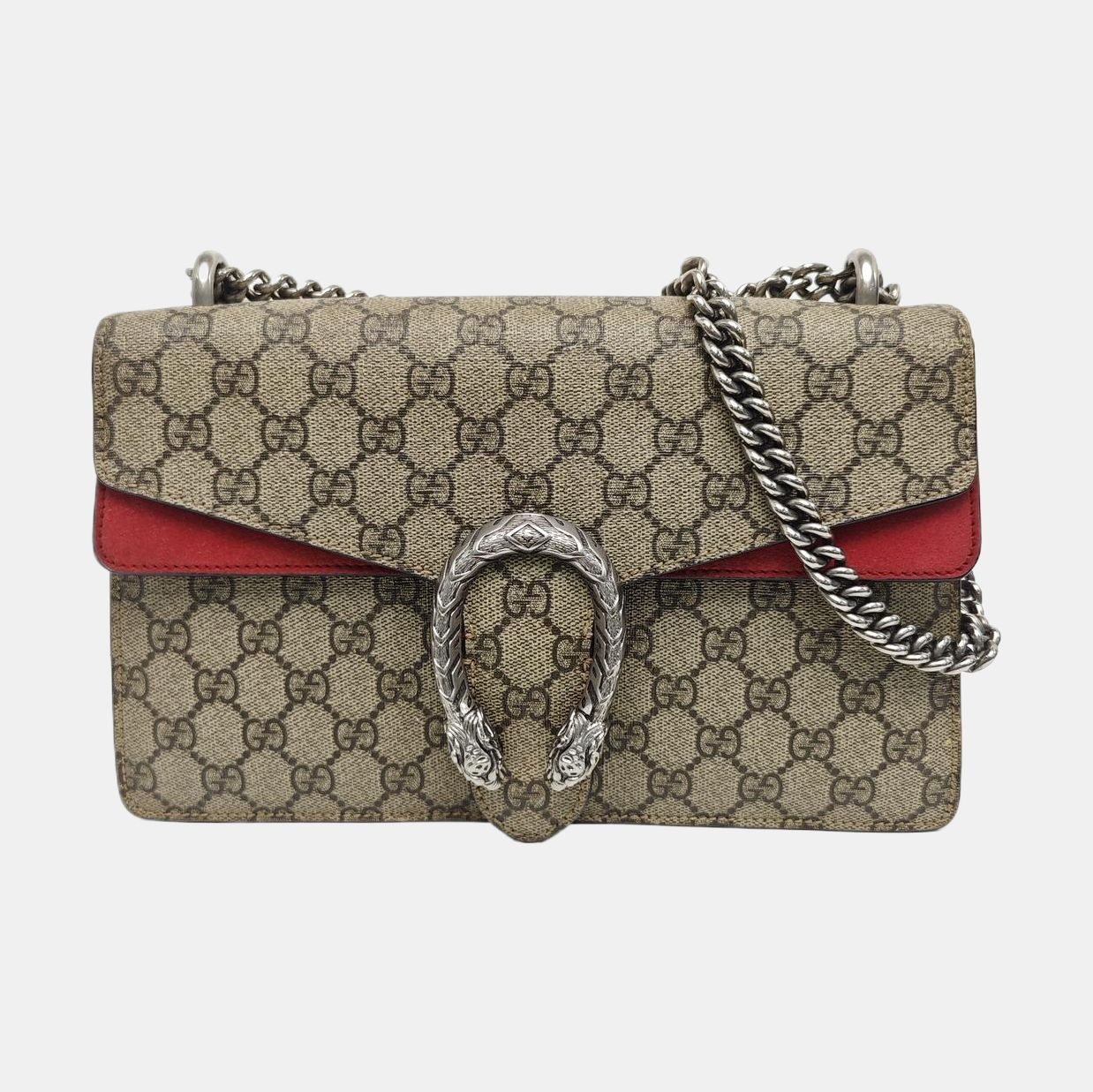 Dionysus Small Monogram Coated Canvas Black