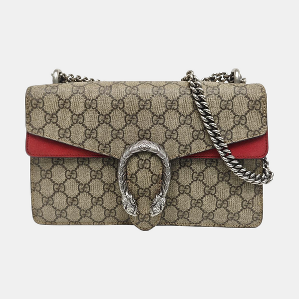 Dionysus Small Monogram Coated Canvas Black