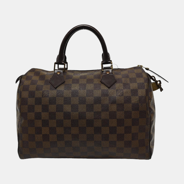 SPEEDY 30 Damier Ebene Coated Canvas Brown