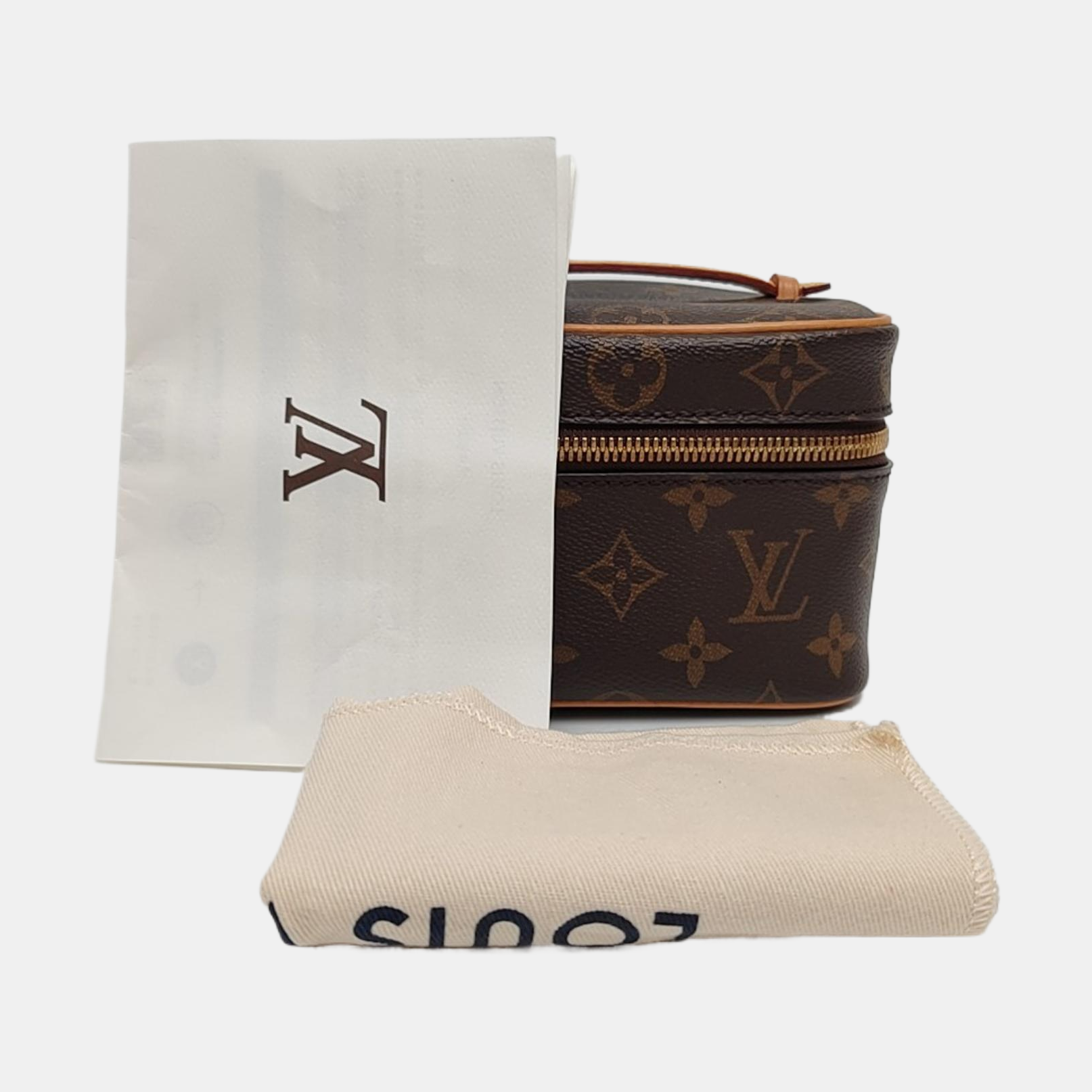 NICE Super Mini Monogram Coated Canvas Brown