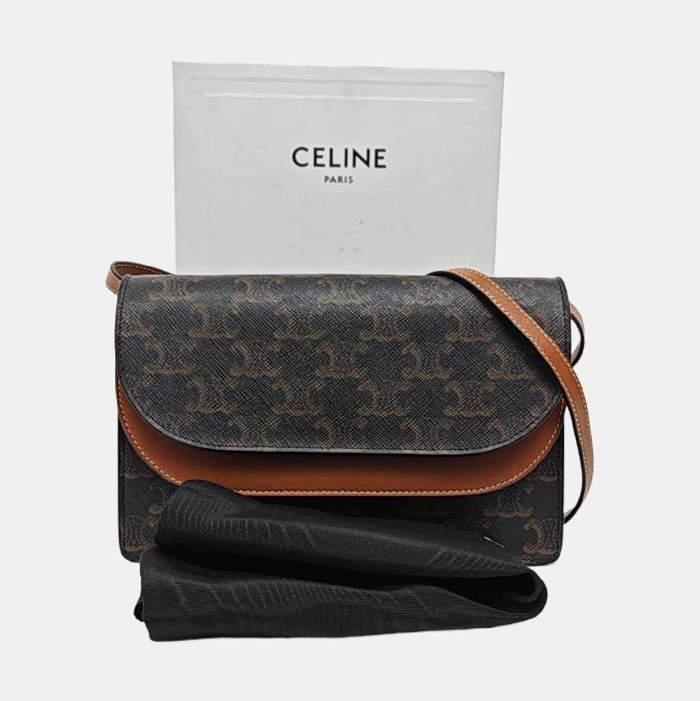 TRIOMPHE CANVAS Small Coated Canvas Brown
