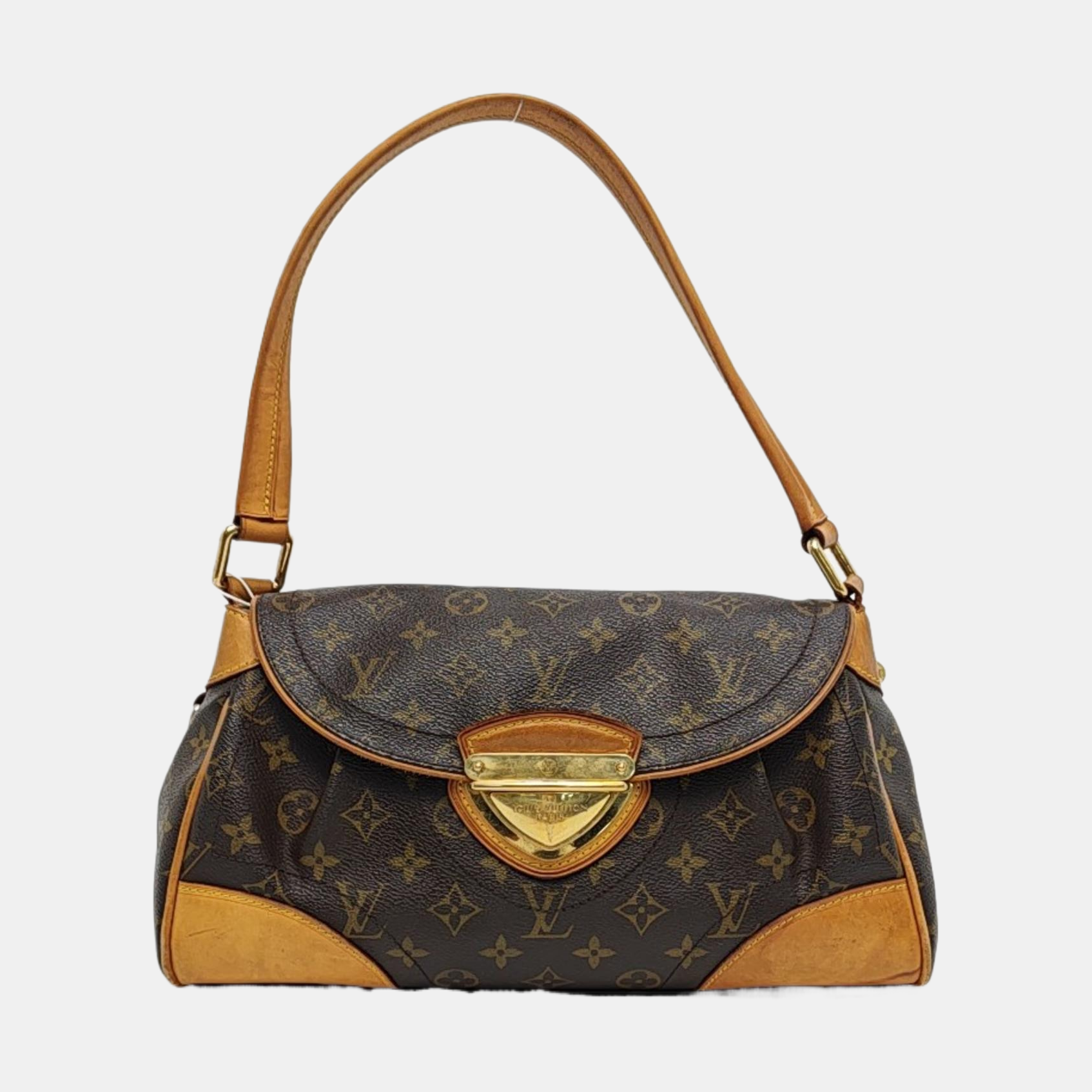 BEVERLY MM Monogram Coated Canvas Brown