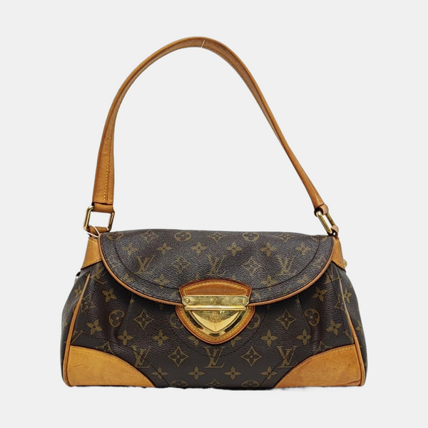 BEVERLY MM Monogram Coated Canvas Brown