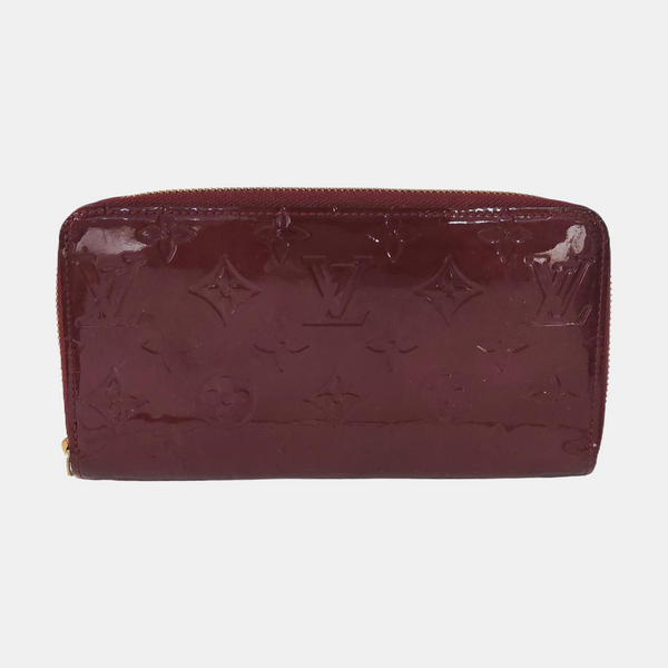 ZIPPY Monogram Patent Leather Red Wallet