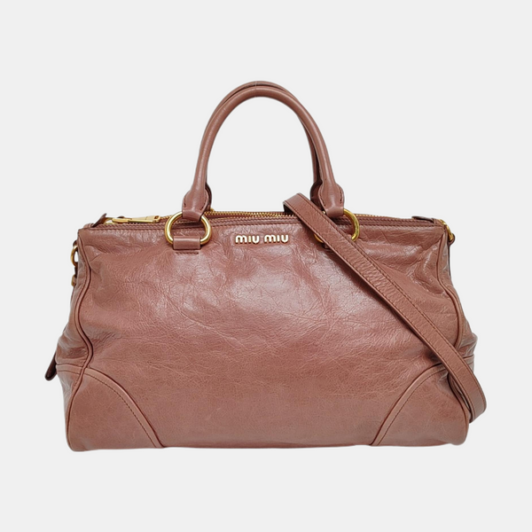 Calfskin Tote Bag Pink