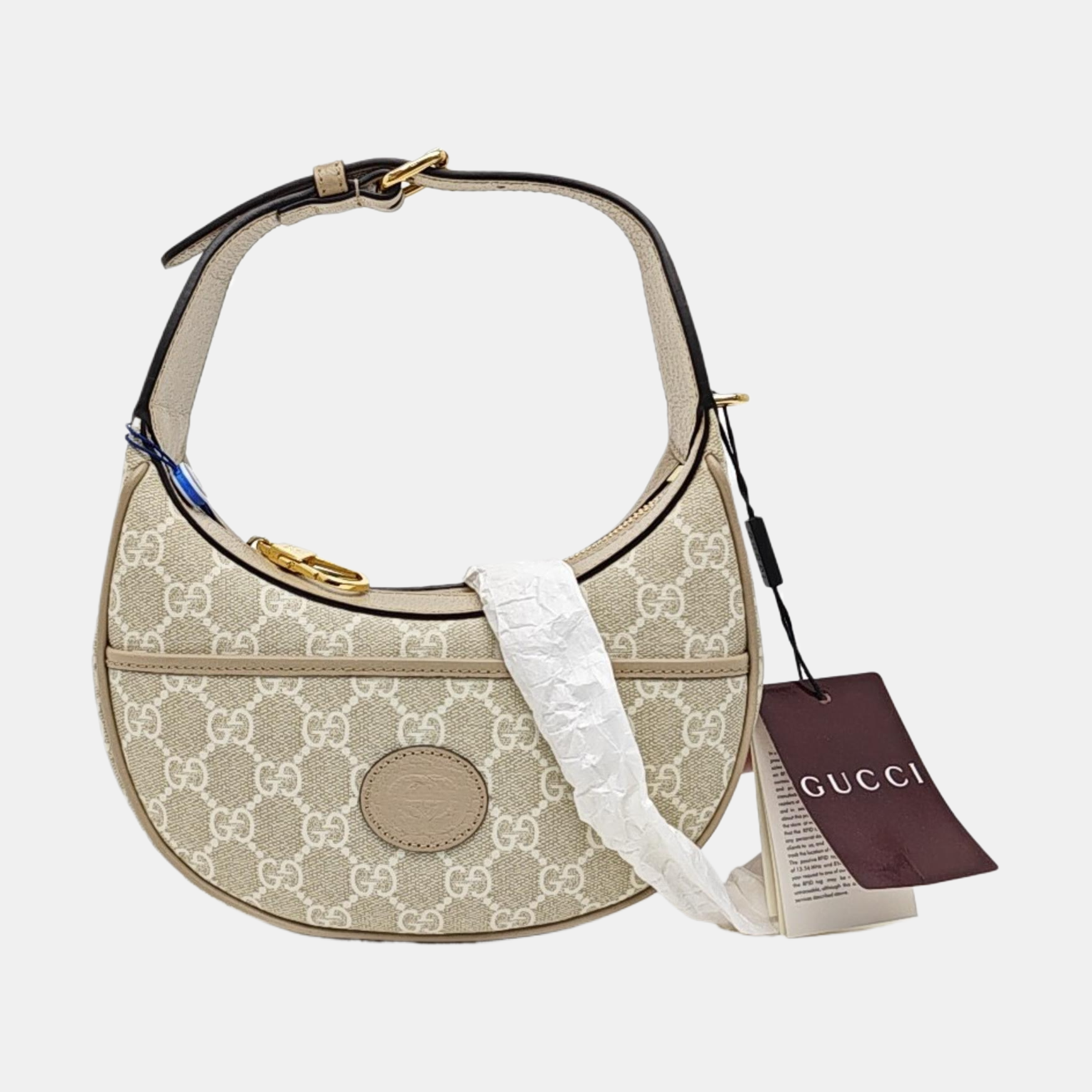 Monogram Coated Canvas Shoulder Bag Beige