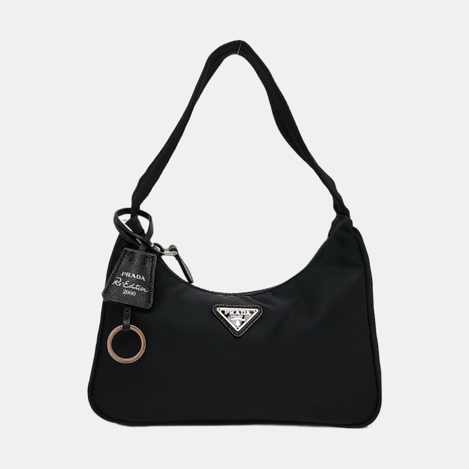 Authenticated pre-owned  Re-Edition2000 Mini Nylon Black - Top Handle Bag at Looply