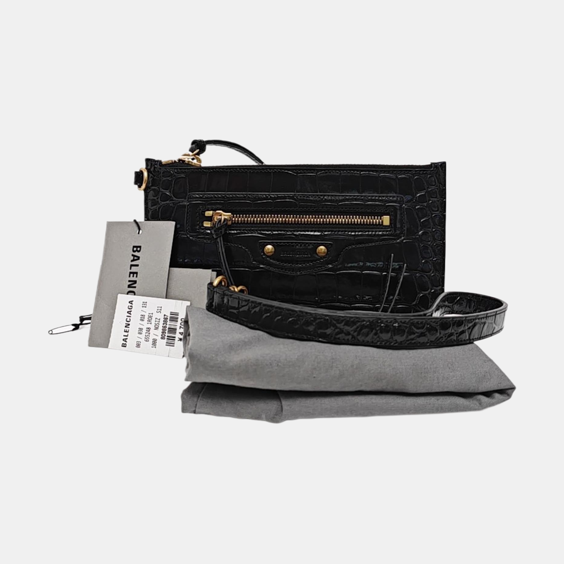 Calfskin Clutch Black