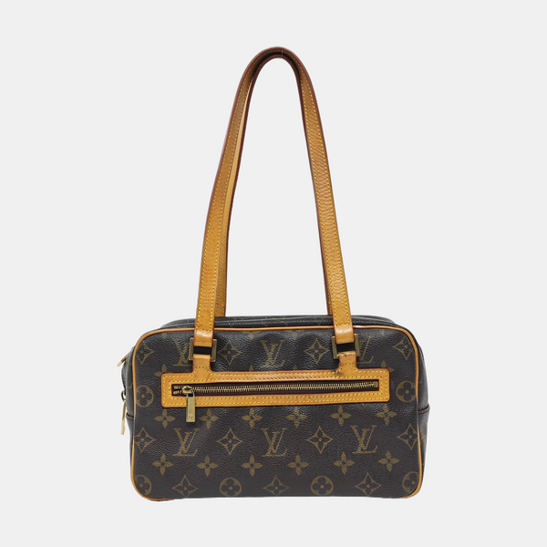 CITE MM Monogram Coated Canvas Brown