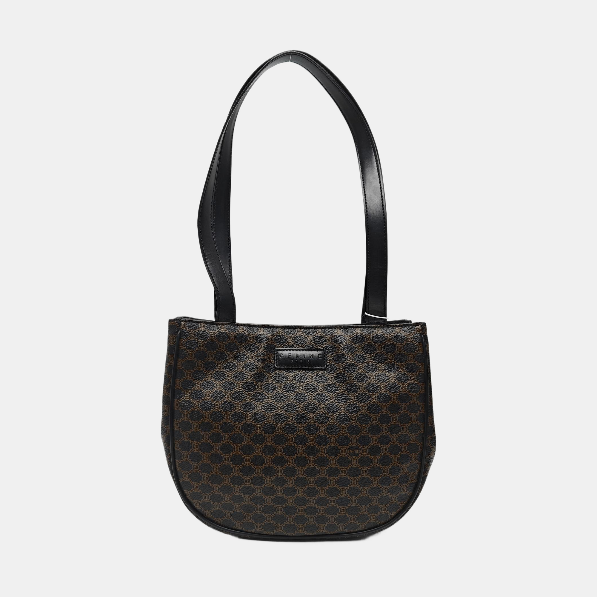 MACADAM TOP HANDLE COSMETIC BAGS Coated Canvas Black