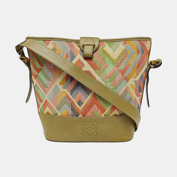 Fabric Shoulder Bag Multicolor