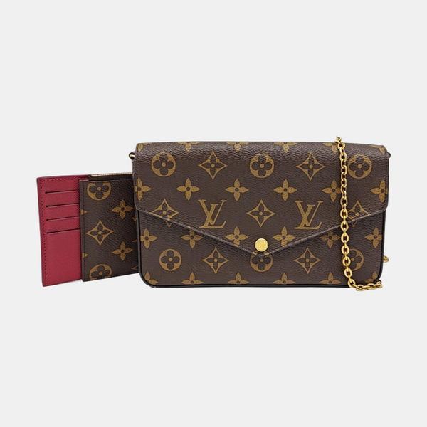 FÉLICIE Monogram Coated Canvas Brown