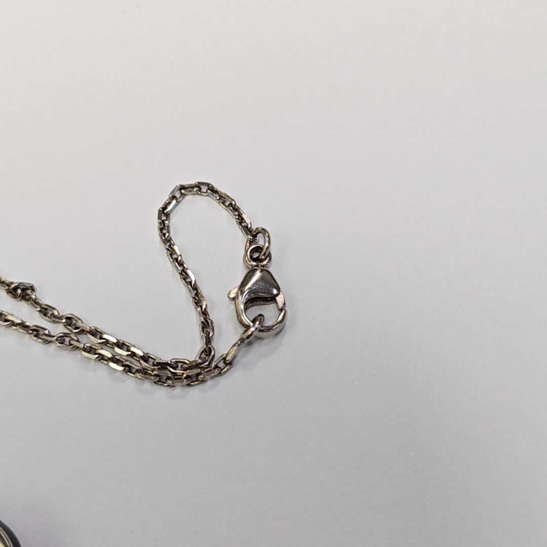 Pop H Metal Silver Necklace