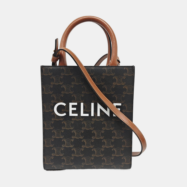 CABAS CELINE Mini Coated Canvas Brown