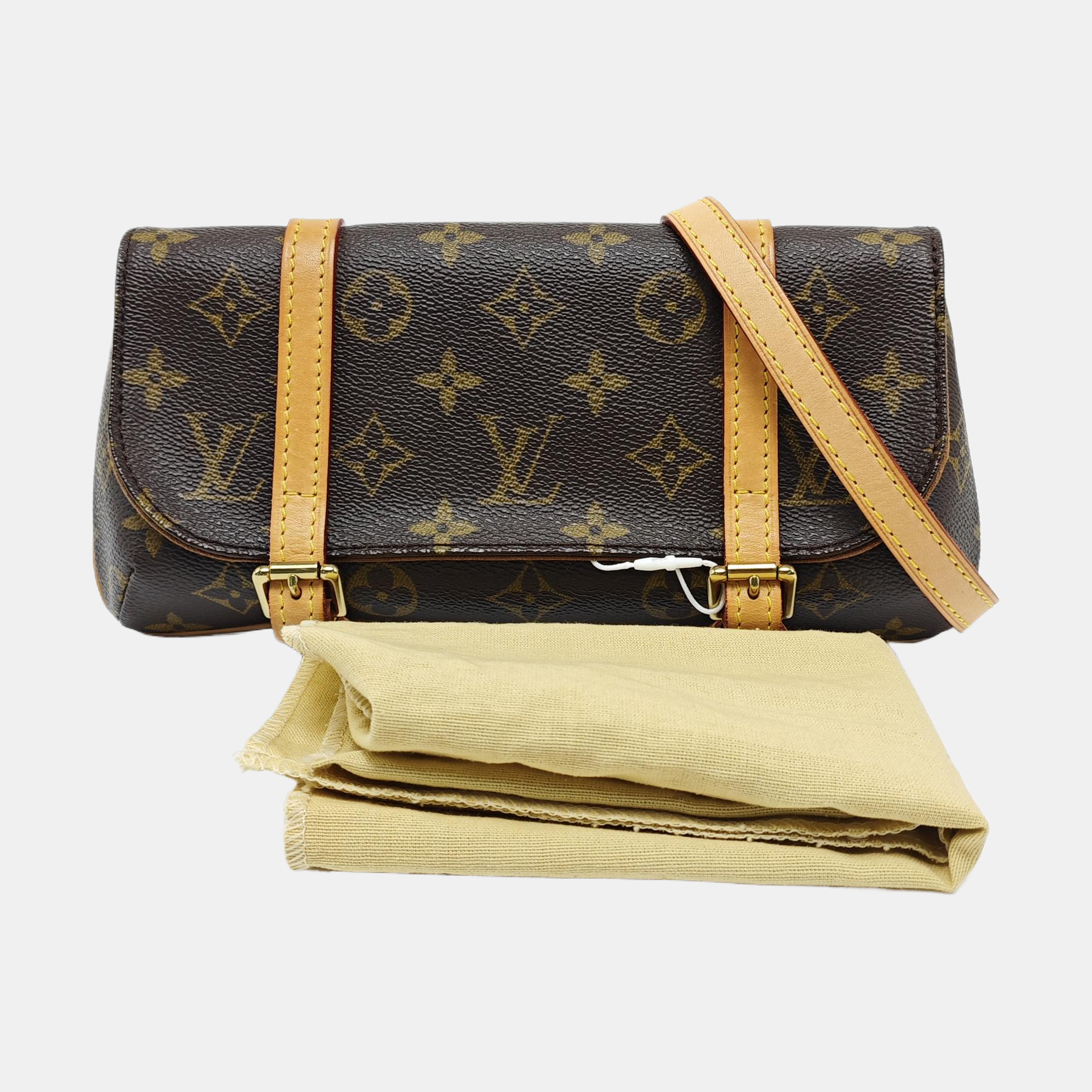 MARELLE Monogram Coated Canvas Brown