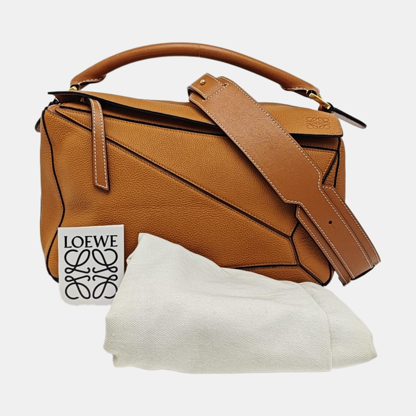 Puzzle Medium Calfskin Brown