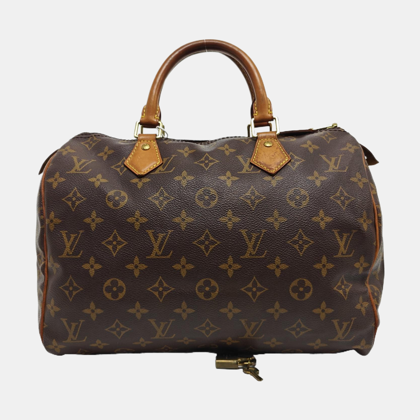 SPEEDY 30 Monogram Coated Canvas Brown