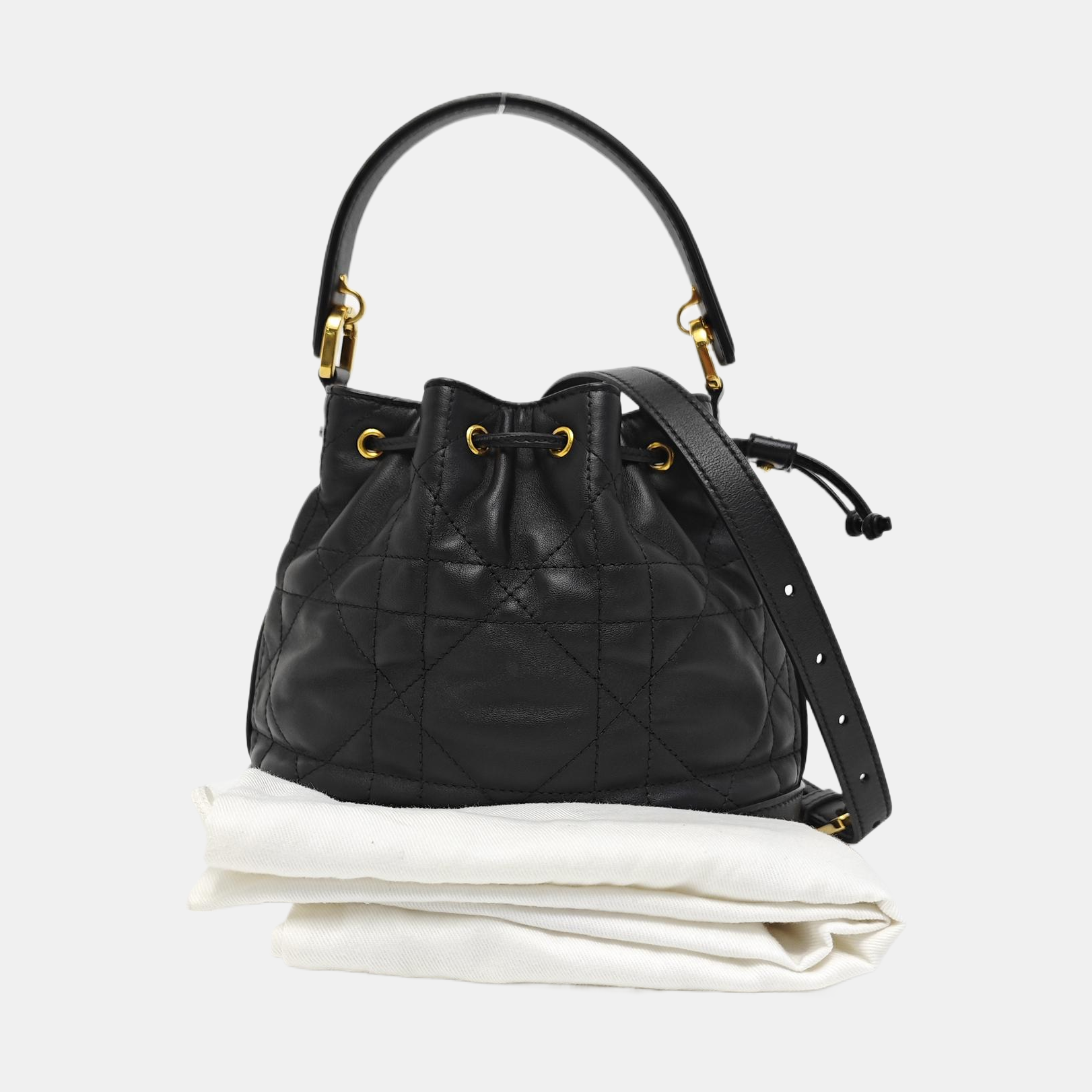 Jolie Small Cannage Lambskin Black