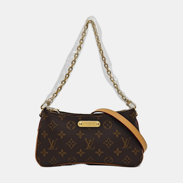 LIV POCHETTE Monogram Coated Canvas Brown