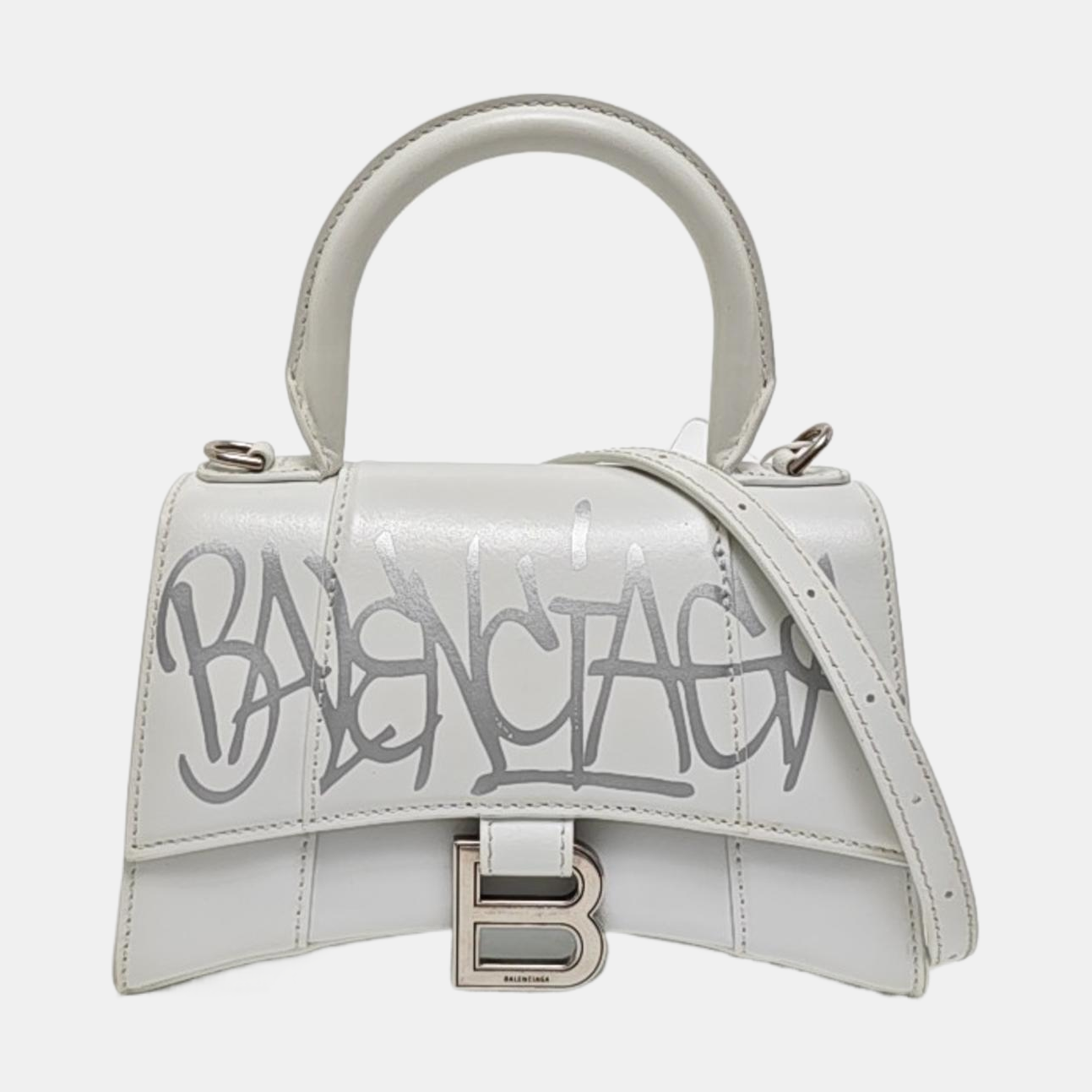 Hourglass XS Calfskin White