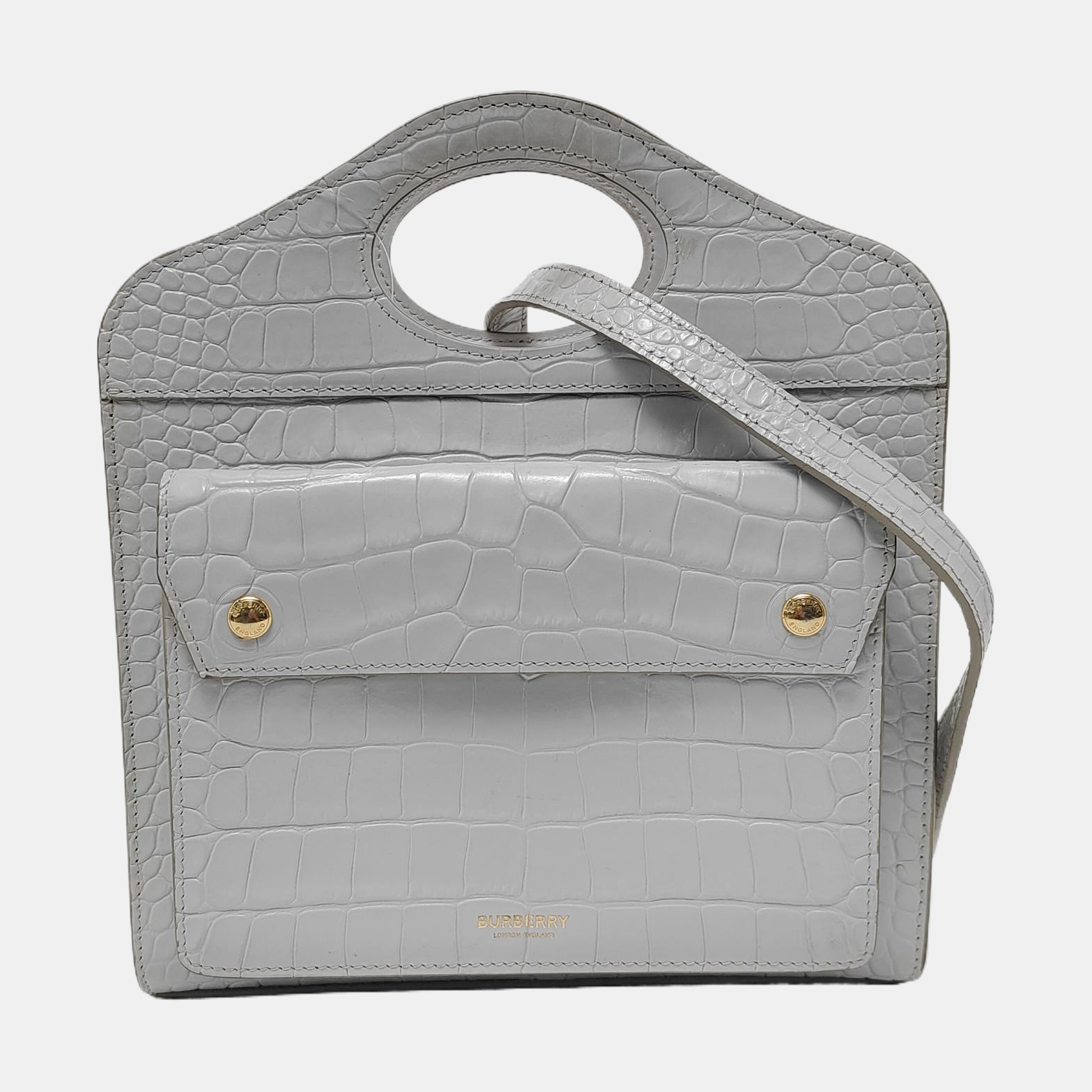 Pocket Mini Calfskin White