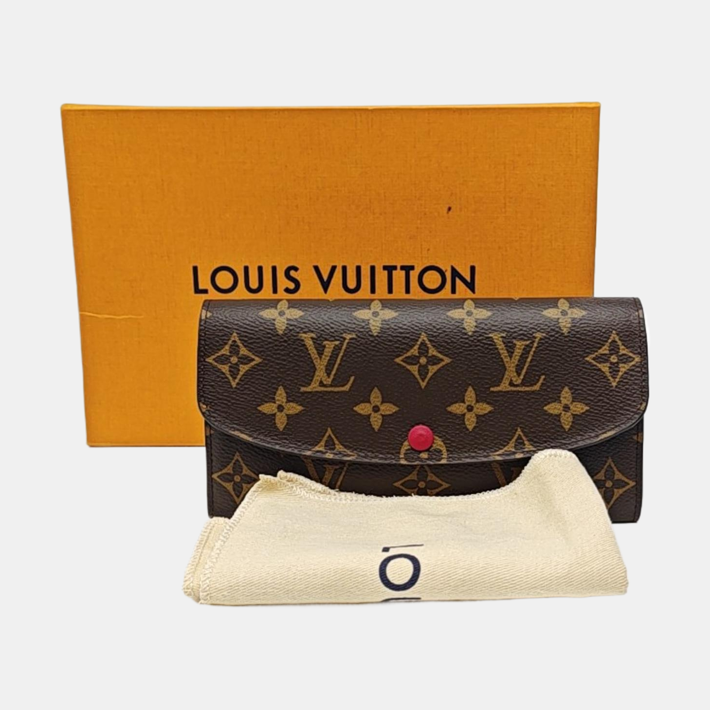 EMILIE Monogram Coated Canvas Brown Wallet
