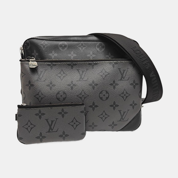 TRIO Monogram Coated Canvas Gray