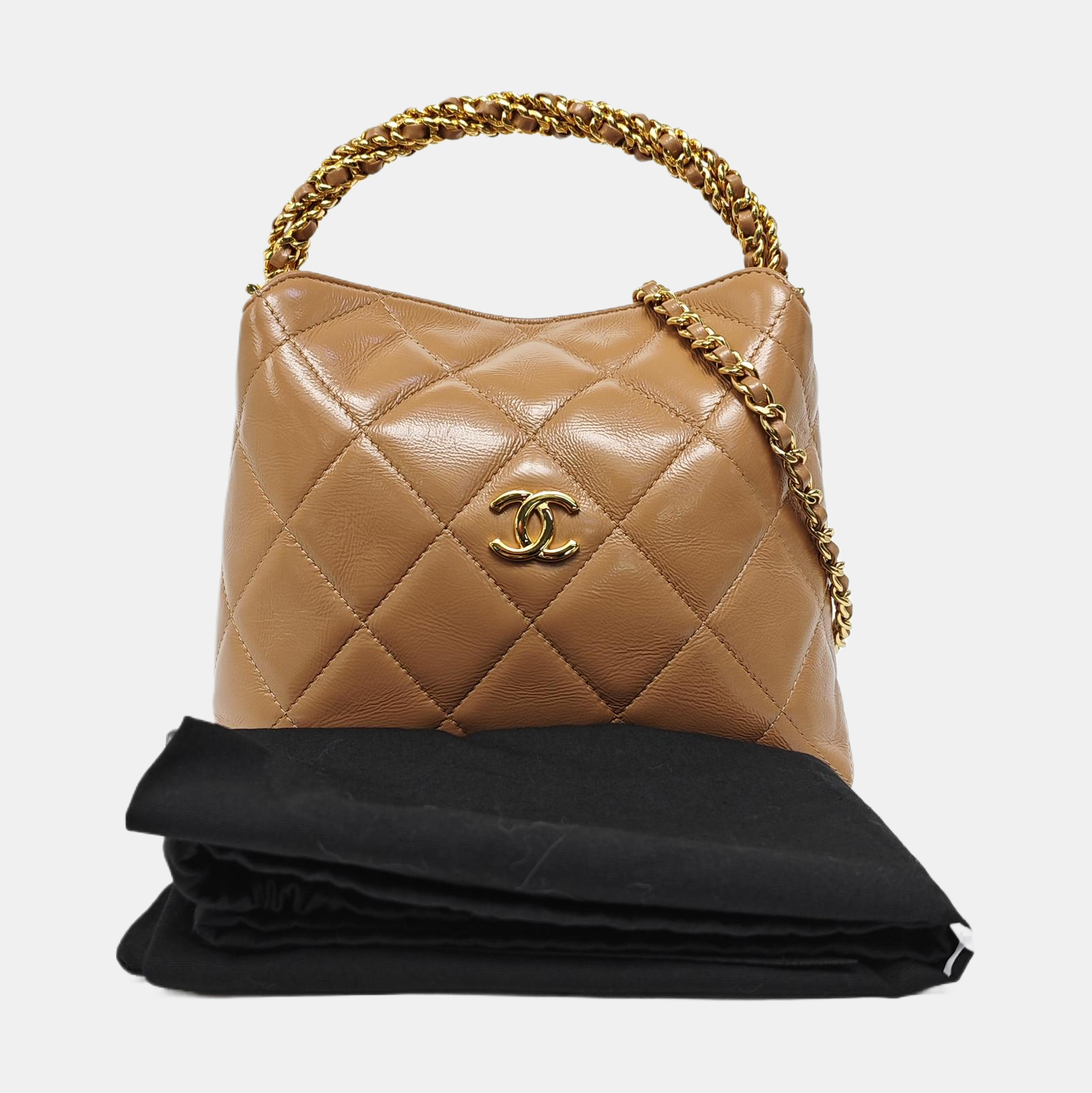 24B Quilted Calfskin Beige