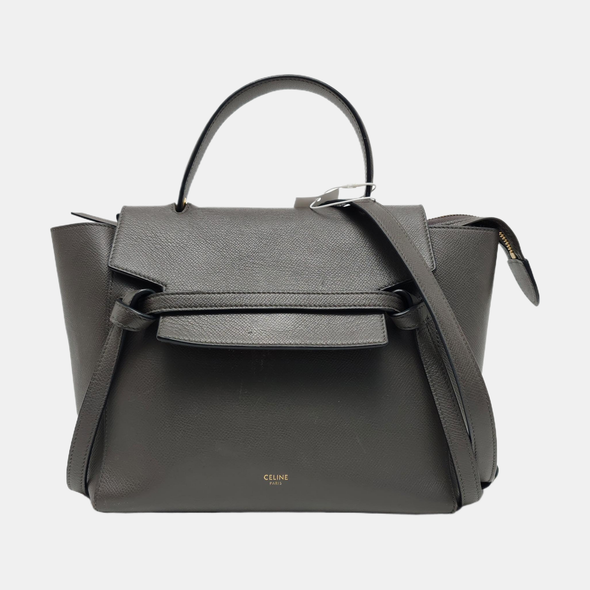 BELT Micro Calfskin Gray